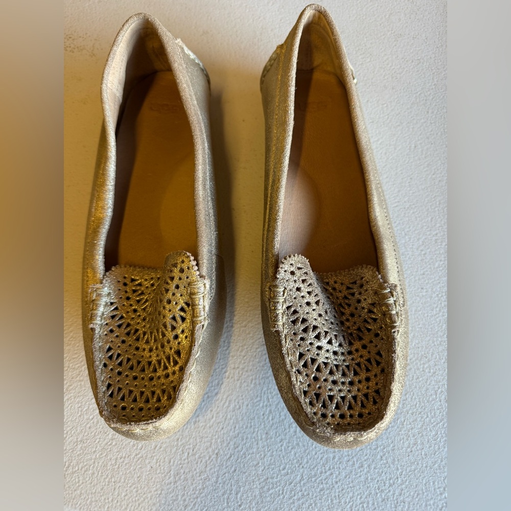 UGG Women's Gold Moccasins